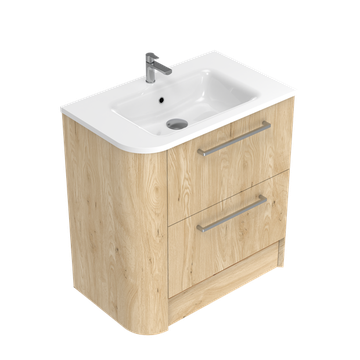 Angolo Right Corner with Left Hand Curve Floorstanding Vanity